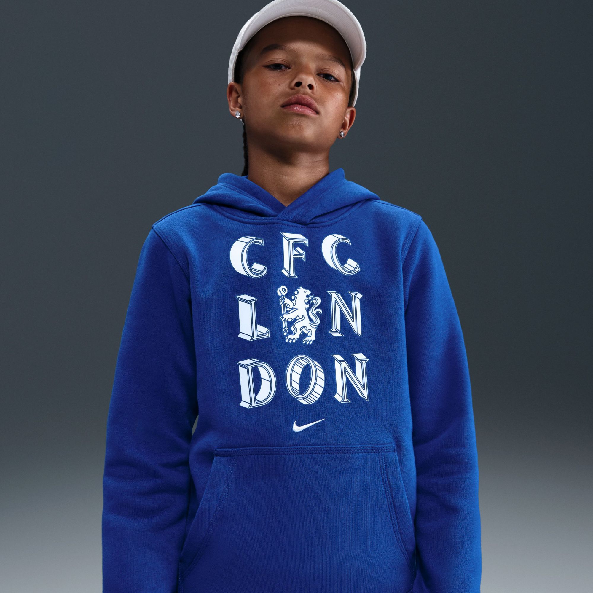 Nike Youth Chelsea FC 2025 Blue Home Club Hoodie | Dick's Sporting