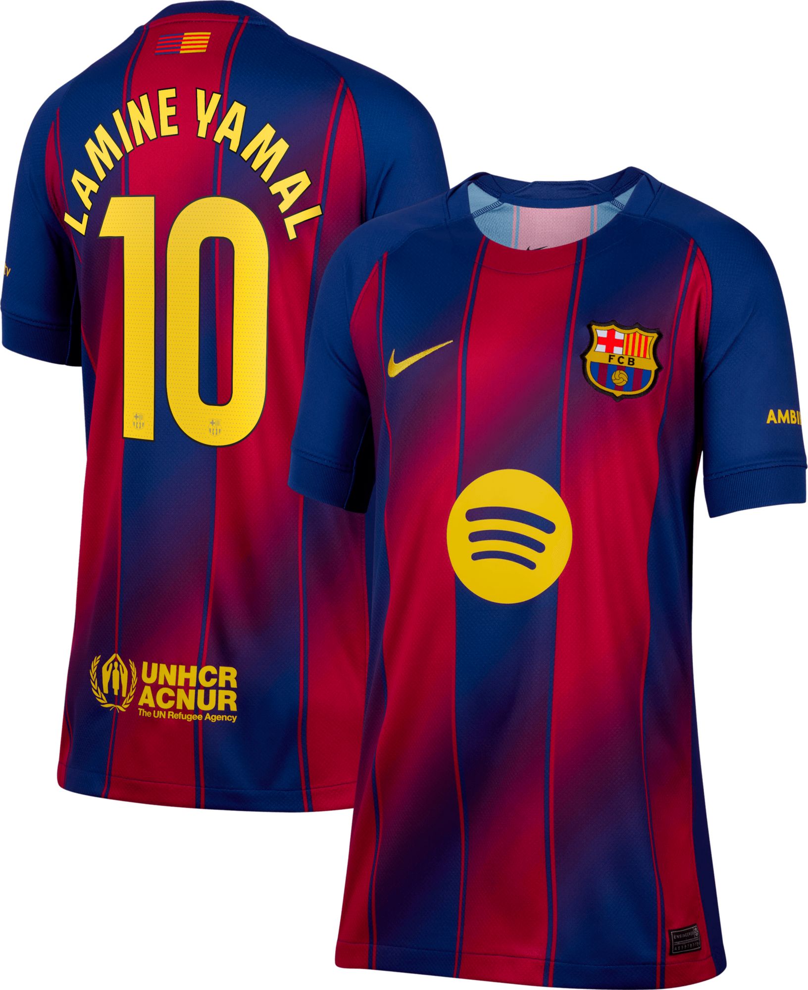 Nike Youth FC Barcelona Lamine Yamal #10 2025-26 Home Replica Jersey product image