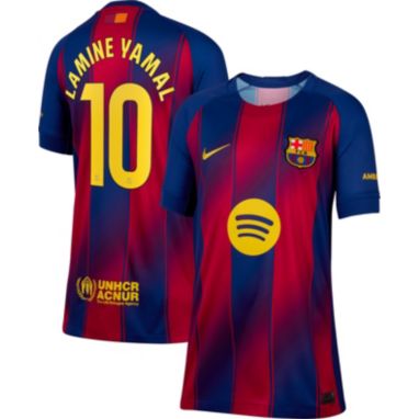 sorry, Nike Youth FC Barcelona Lamine Yamal #10 Home Replica Jersey is currently out of stock