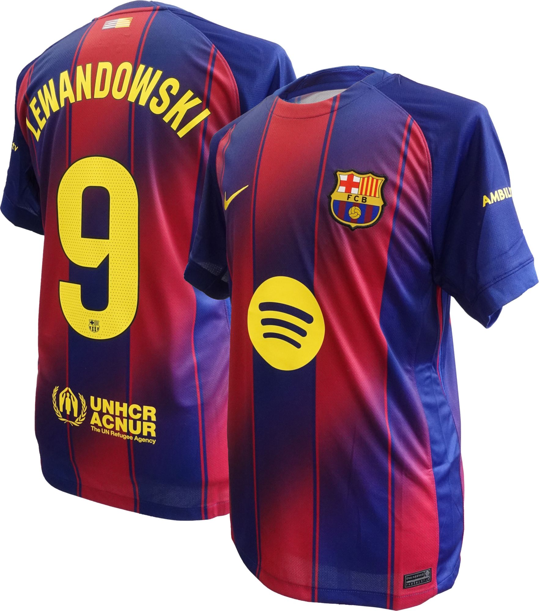 Nike Youth FC Barcelona Robert Lewandowski #9 2025-26 Home Replica Jersey product image