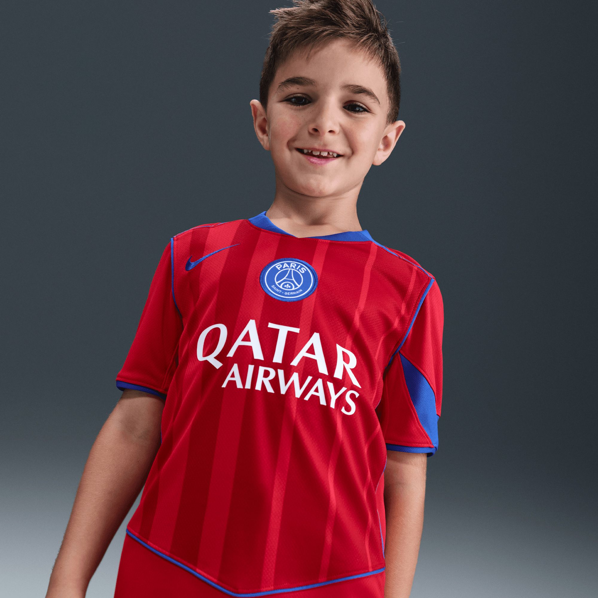 Nike Youth Paris Saint-Germain FC 2025-26 Red Third Replica Jersey product image