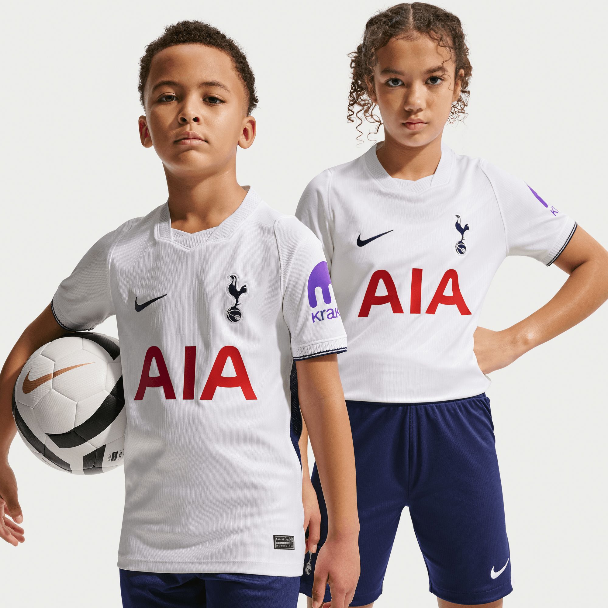 Nike Youth Tottenham Hotspur White 2026 Home Replica Jersey