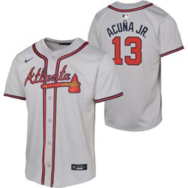 Nike Atlanta Braves ACUÑA JR. ユニフォーム 13番 Ronald Acuna Jr. Autographed Atlanta Braves (Throwback #13