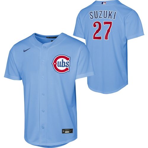 Nike Youth Chicago Cubs Seiya Suzuki #27 Blue Alternate T-Shirt