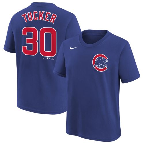 Nike Youth Chicago Cubs Nico Hoerner #2 Blue Home T-Shirt | Dick's