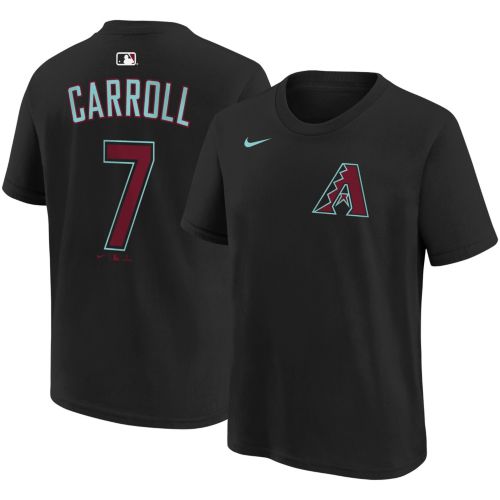 MLB D-backs Carroll 7 ユニフォーム Nike Nike Youth Arizona Diamondbacks Corbin Carroll #7 Black Alternate