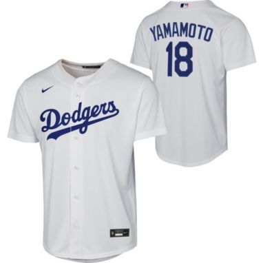 Nike Youth Los Angeles Dodgers Yoshinobu Yamamoto #18 White