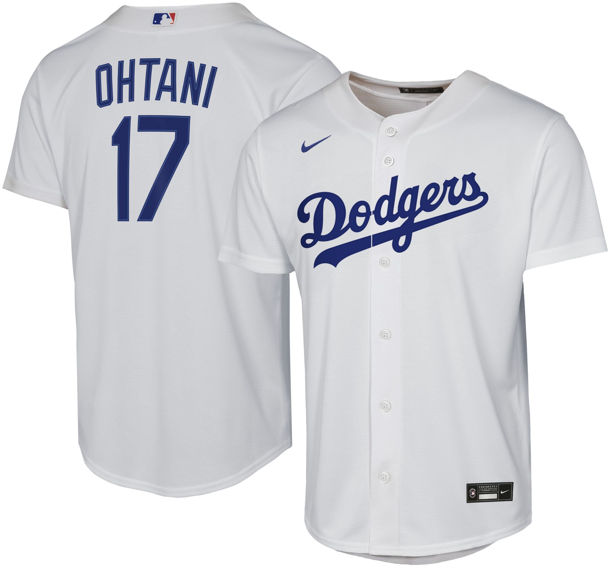 Nike Youth Los Angeles Dodgers Shohei Ohtani #17 White Baseline Home T-Shirt product image