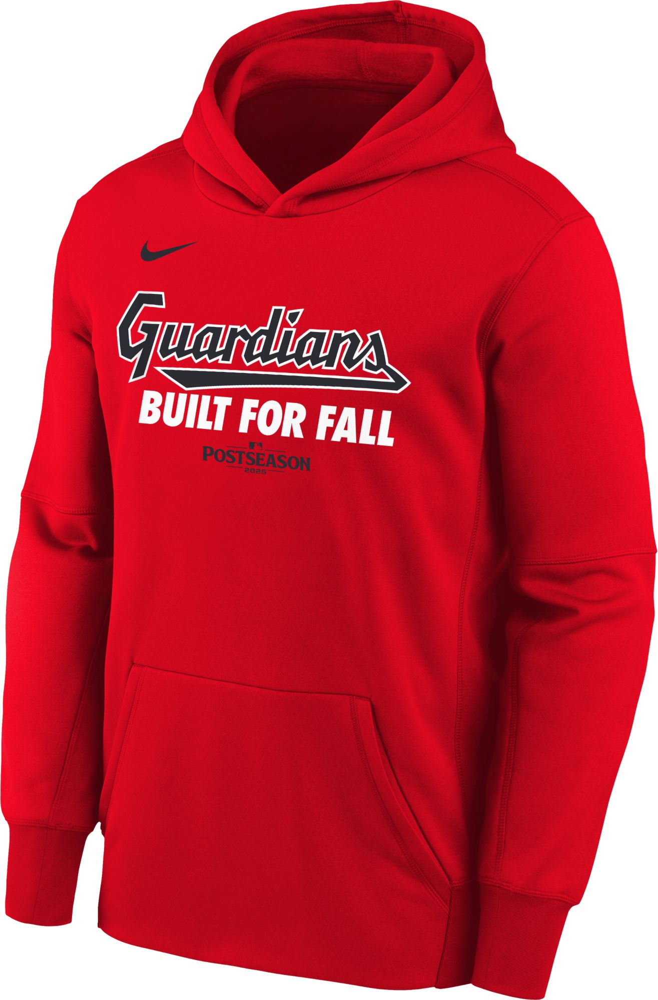 Nike Youth Cleveland Guardians 'Built for Fall' 2025 Postseason Participant Therma Authentic Collection Hoodie product image
