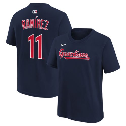 Nike Youth Cleveland Guardians Navy José Ramírez #11 Home T-Shirt