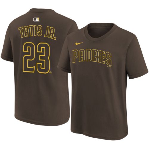 Nike Boys' San Diego Padres Brown Fernando Tatis Jr. #23 Home T