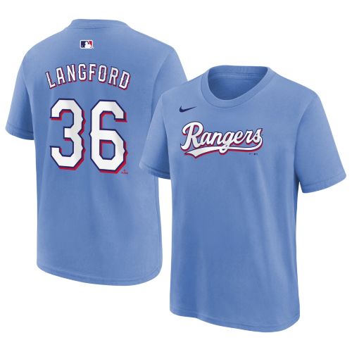 Nike Youth Texas Rangers Corey Seager #5 Blue Alternate T-Shirt