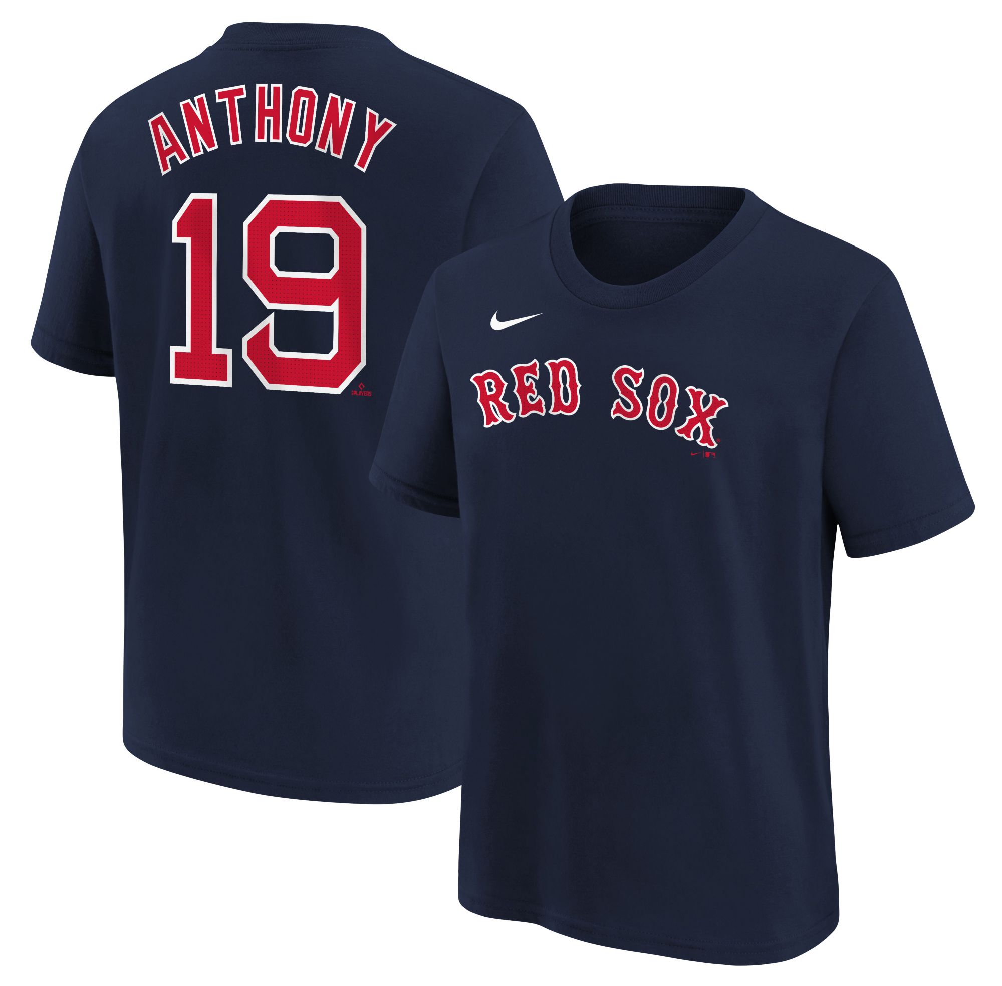 Nike Youth Boston Red Sox Roman Anthony #19 Navy Short Sleeve T-Shirt product image