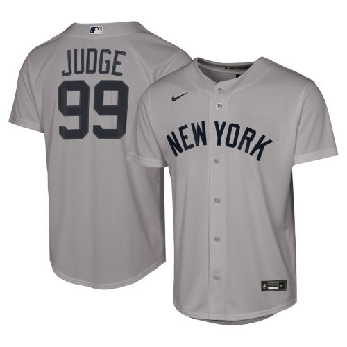Nike Youth New York Yankees Gray Derek Jeter #2 Baseline Road