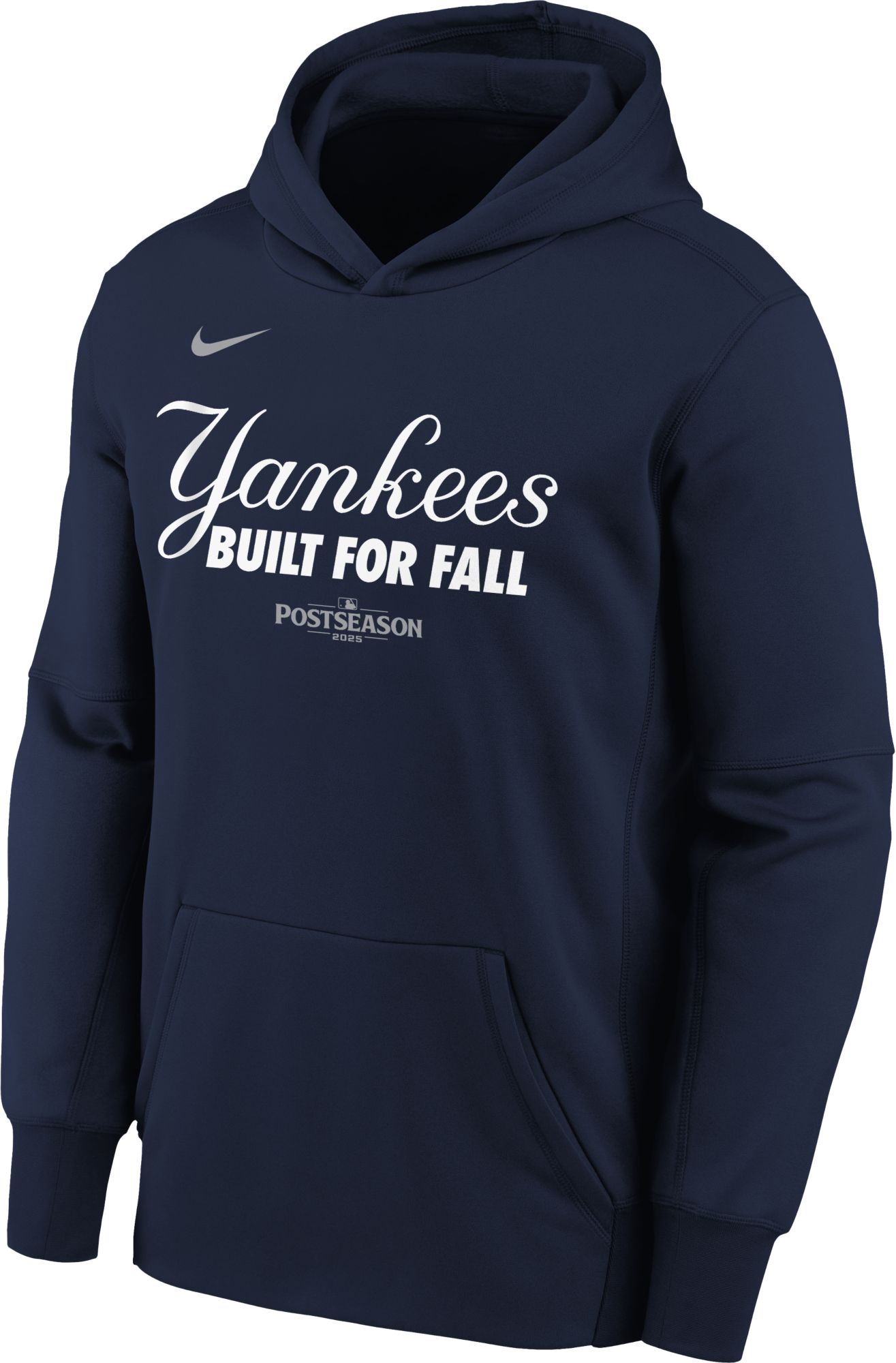 Nike Youth New York Yankees 'Built for Fall' 2025 Postseason Participant Therma Authentic Collection Hoodie product image