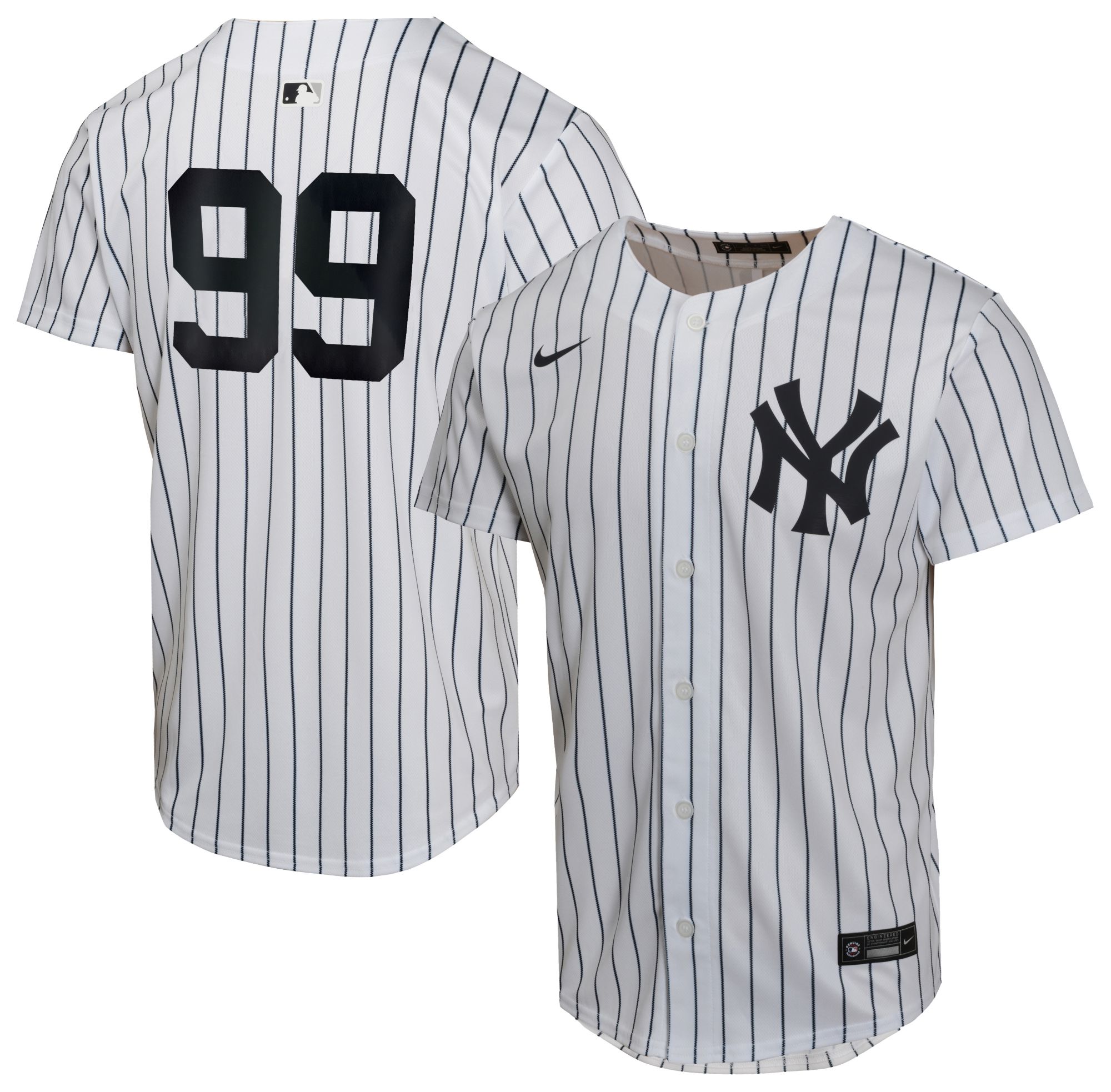 Nike Youth New York Yankees Aaron Judge #99 White Home Game Jersey product image