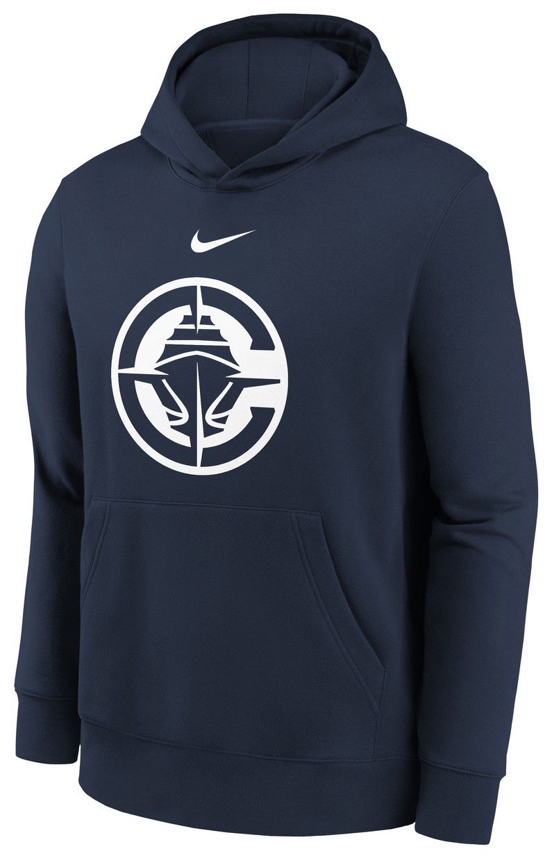 Nike Youth Los Angeles Clippers Navy Club Logo Fleece Pullover Hoodie product image