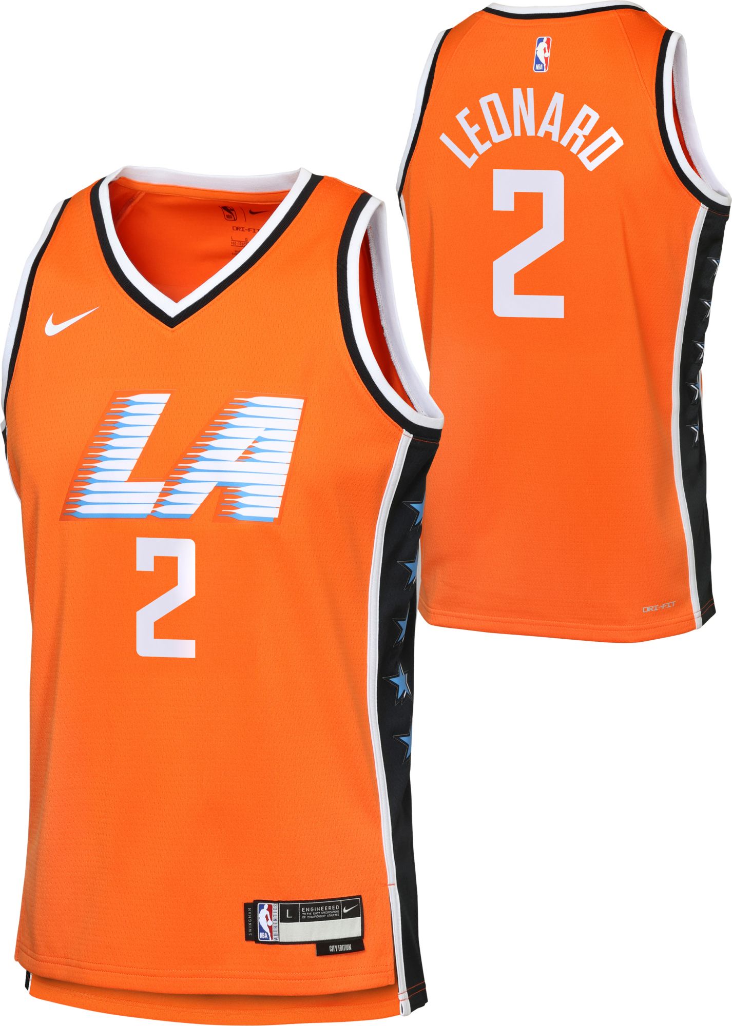 Nike Youth 2025-26 City Edition Los Angeles Clippers Kawhi Leonard #2 Swingman Jersey product image