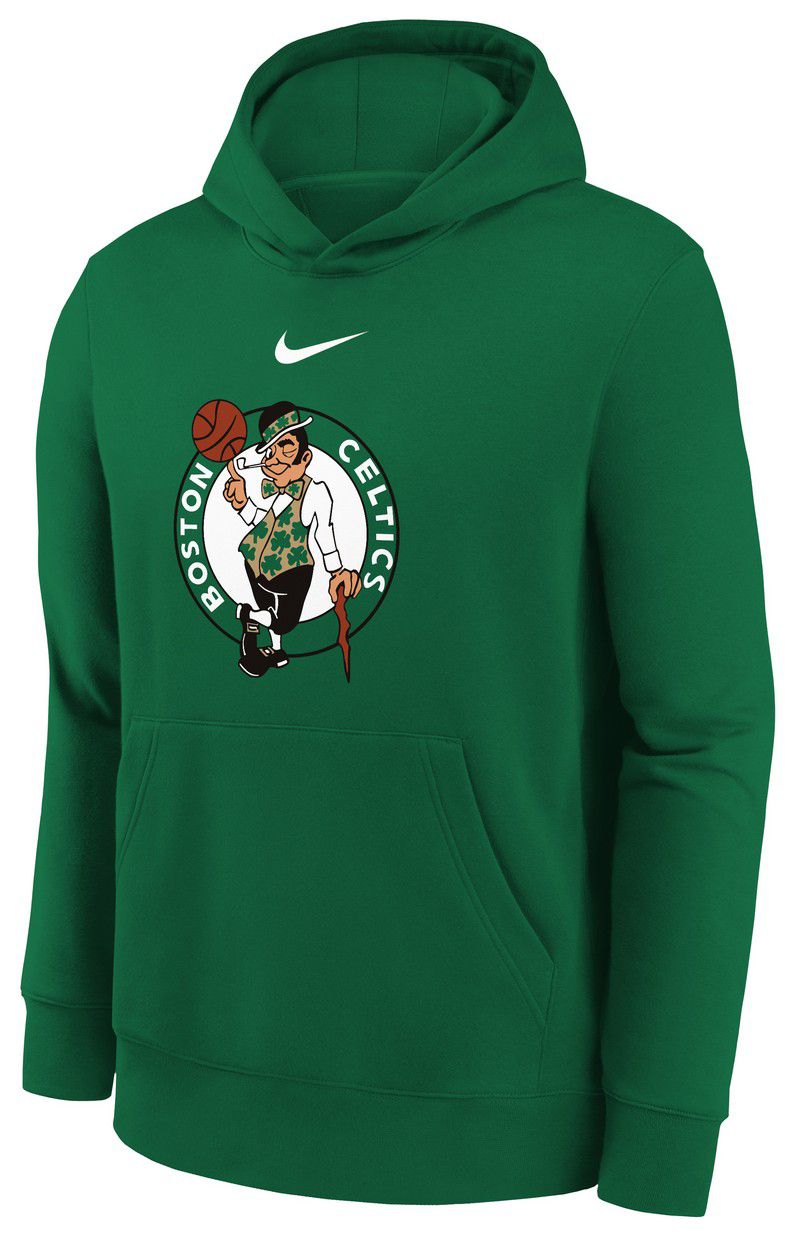 Nike Youth Boston Celtics Green Club Logo Fleece Pullover Hoodie product image
