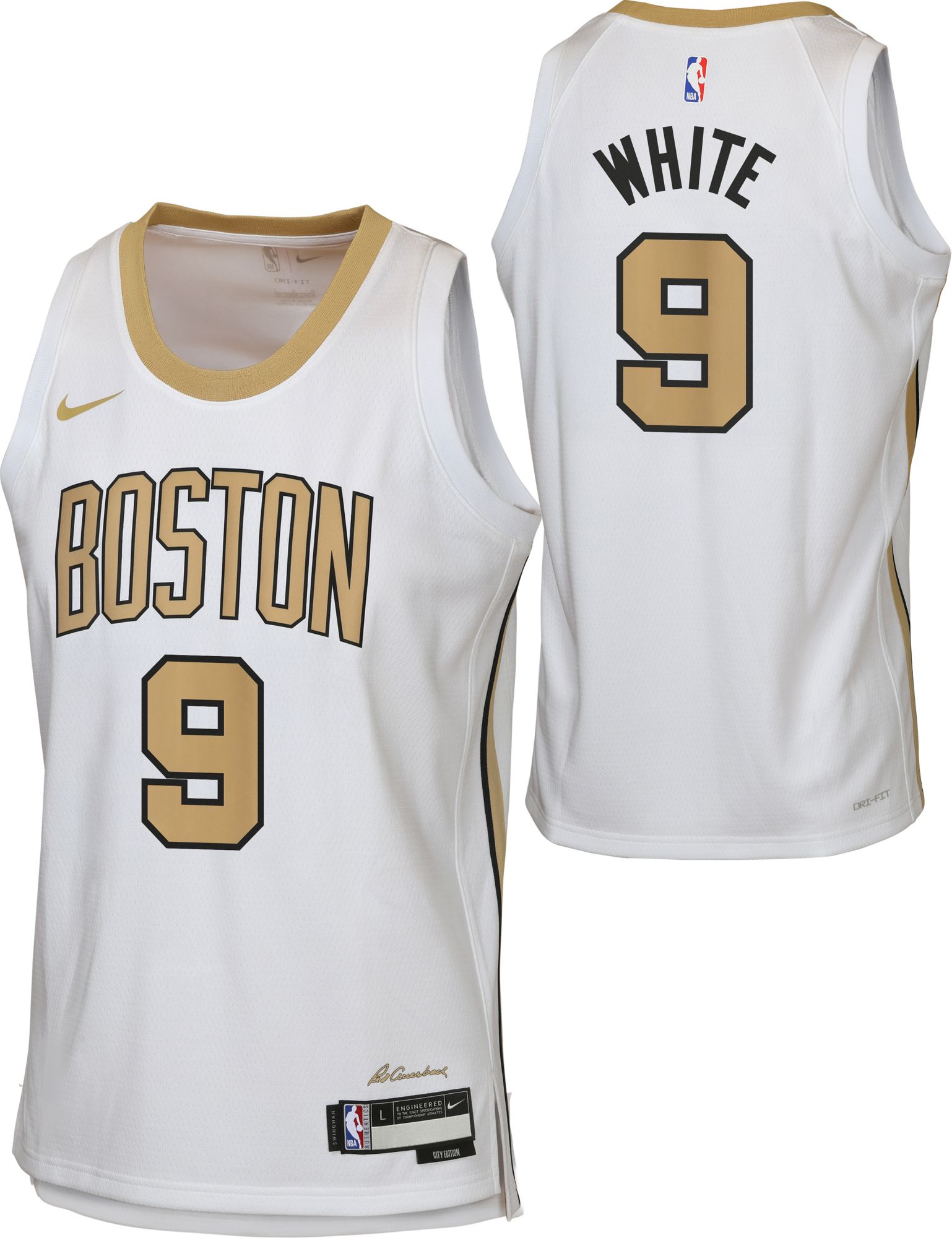 Nike Youth 2025-26 City Edition Boston Celtics Derrick White #9 Swingman Jersey product image
