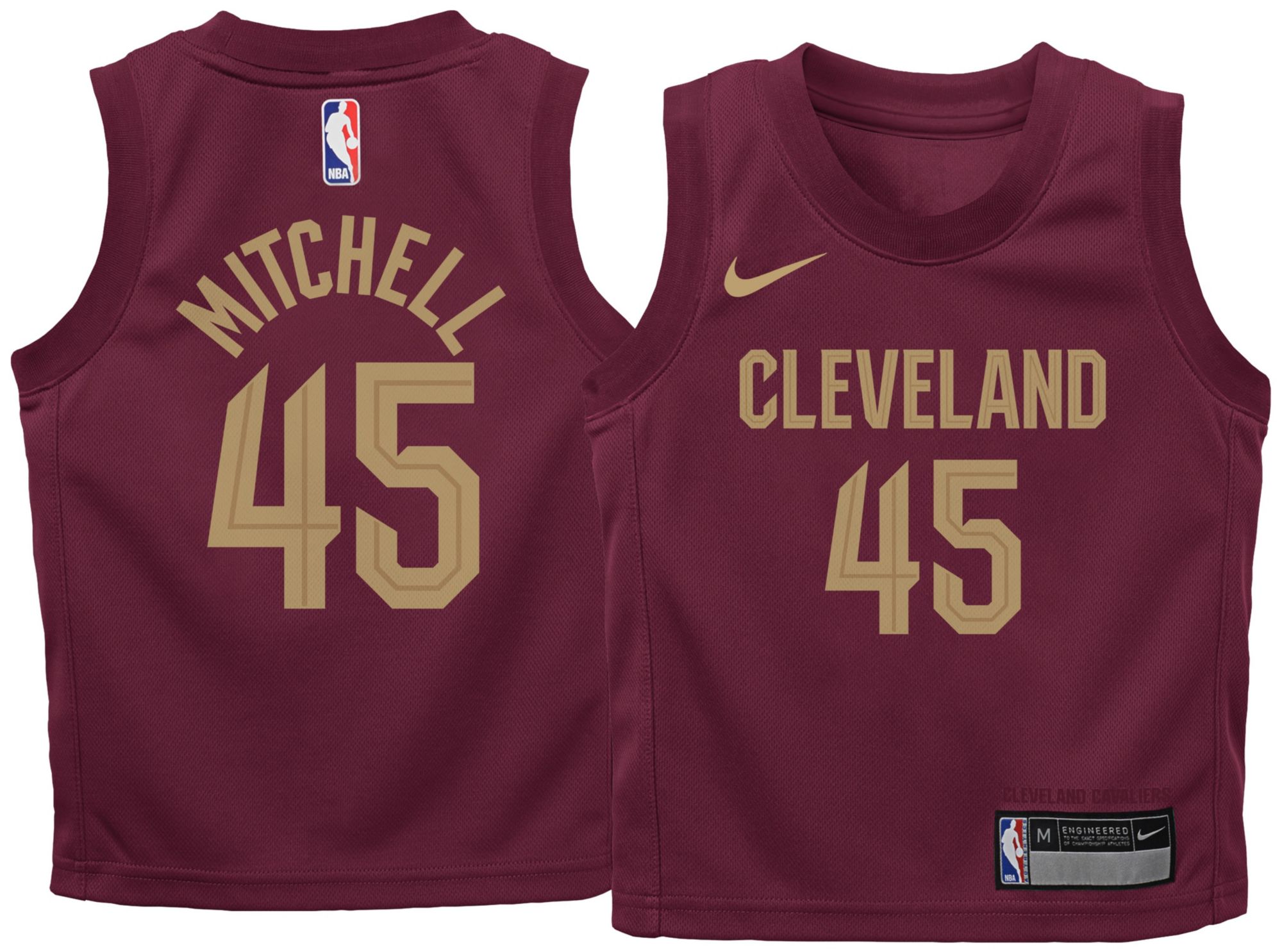 Nike Toddler Cleveland Cavaliers Donovan Mitchell #45 Swingman Icon Jersey product image