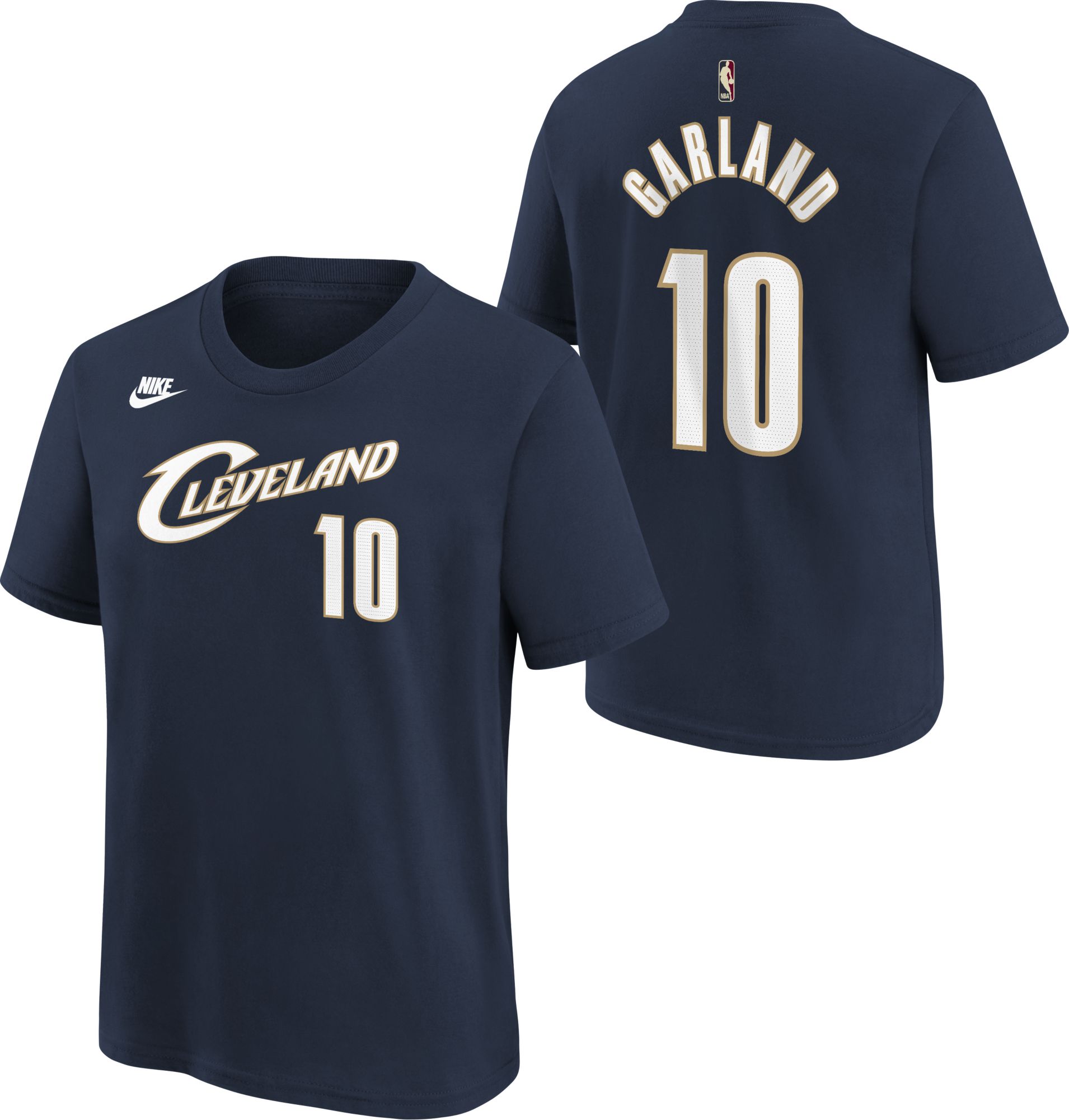 Nike Youth Cleveland Cavaliers Darius Garland #10 Navy Hardwood Classics T-Shirt product image