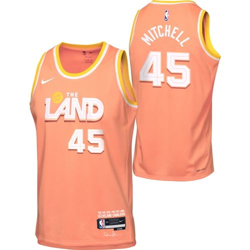 Nike Youth Cleveland Cavaliers Donovan Mitchell #45 White Swingman