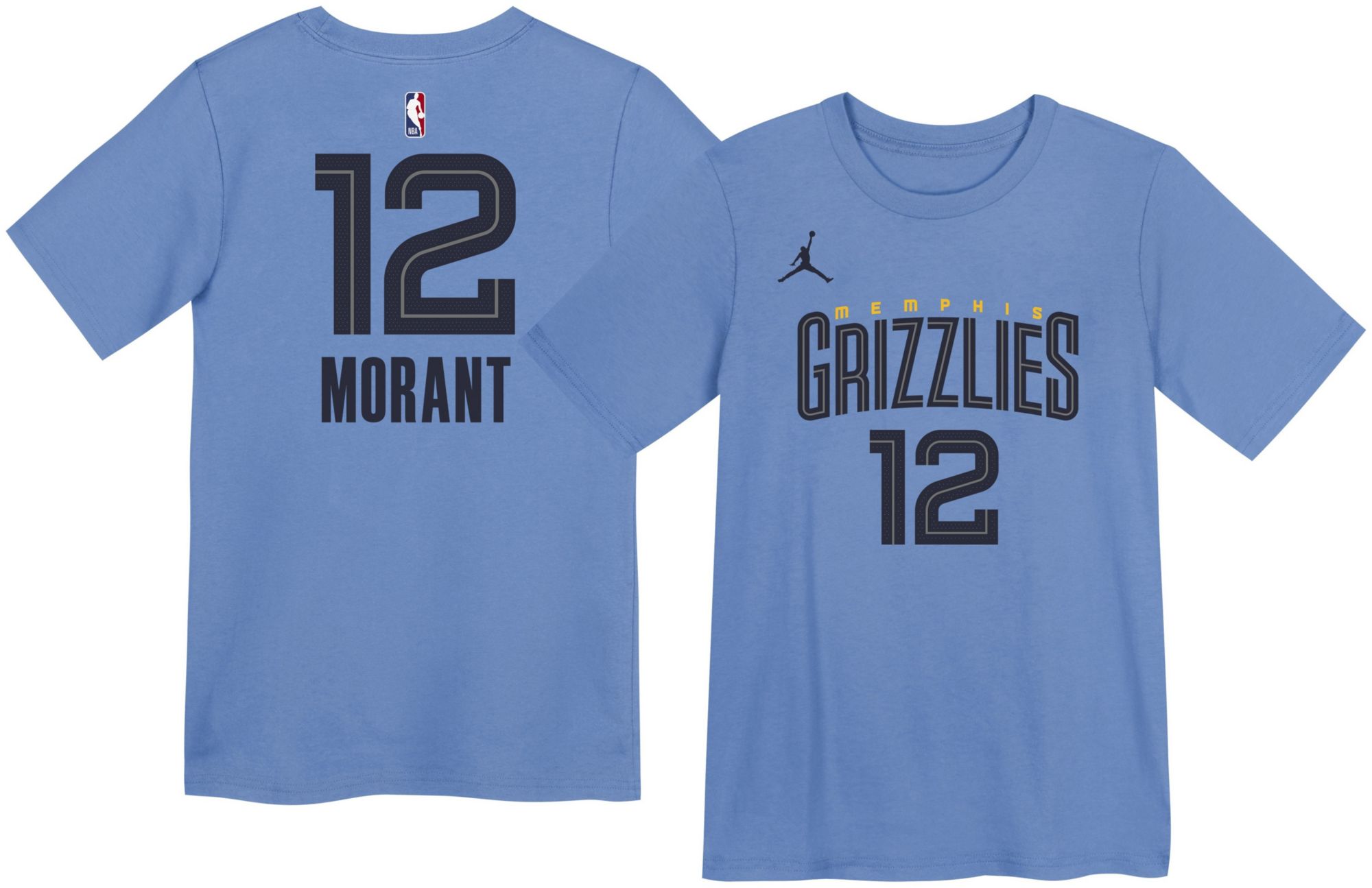 Jordan Youth Memphis Grizzlies Ja Morant #12 Blue Statement T-Shirt product image