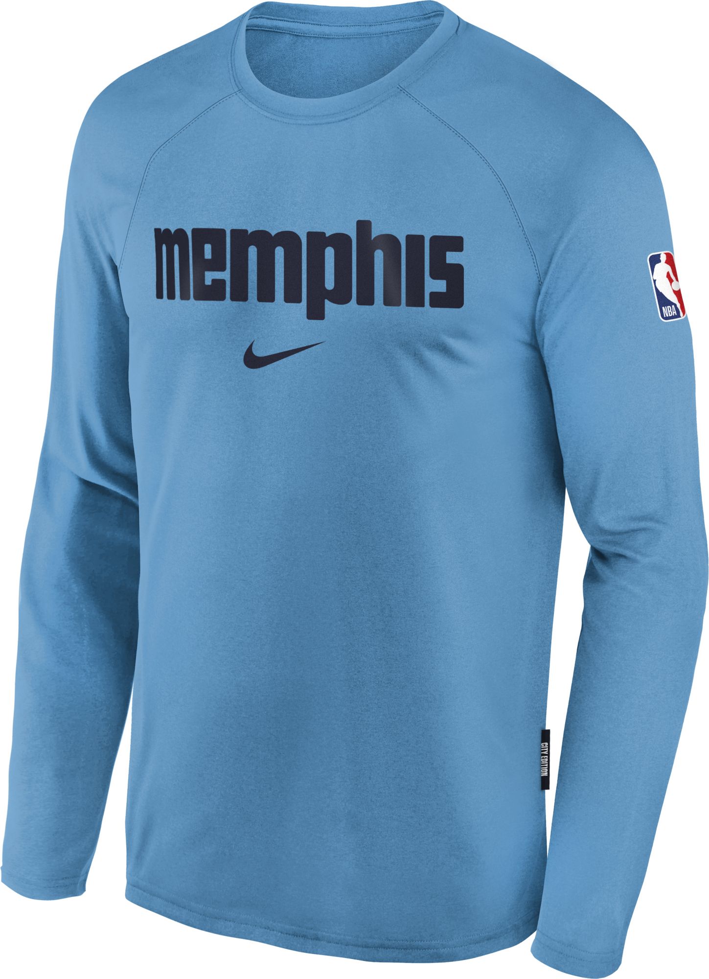 Nike Youth 2025-26 City Edition Memphis Grizzlies On Court Pregame Long Sleeve Shirt product image