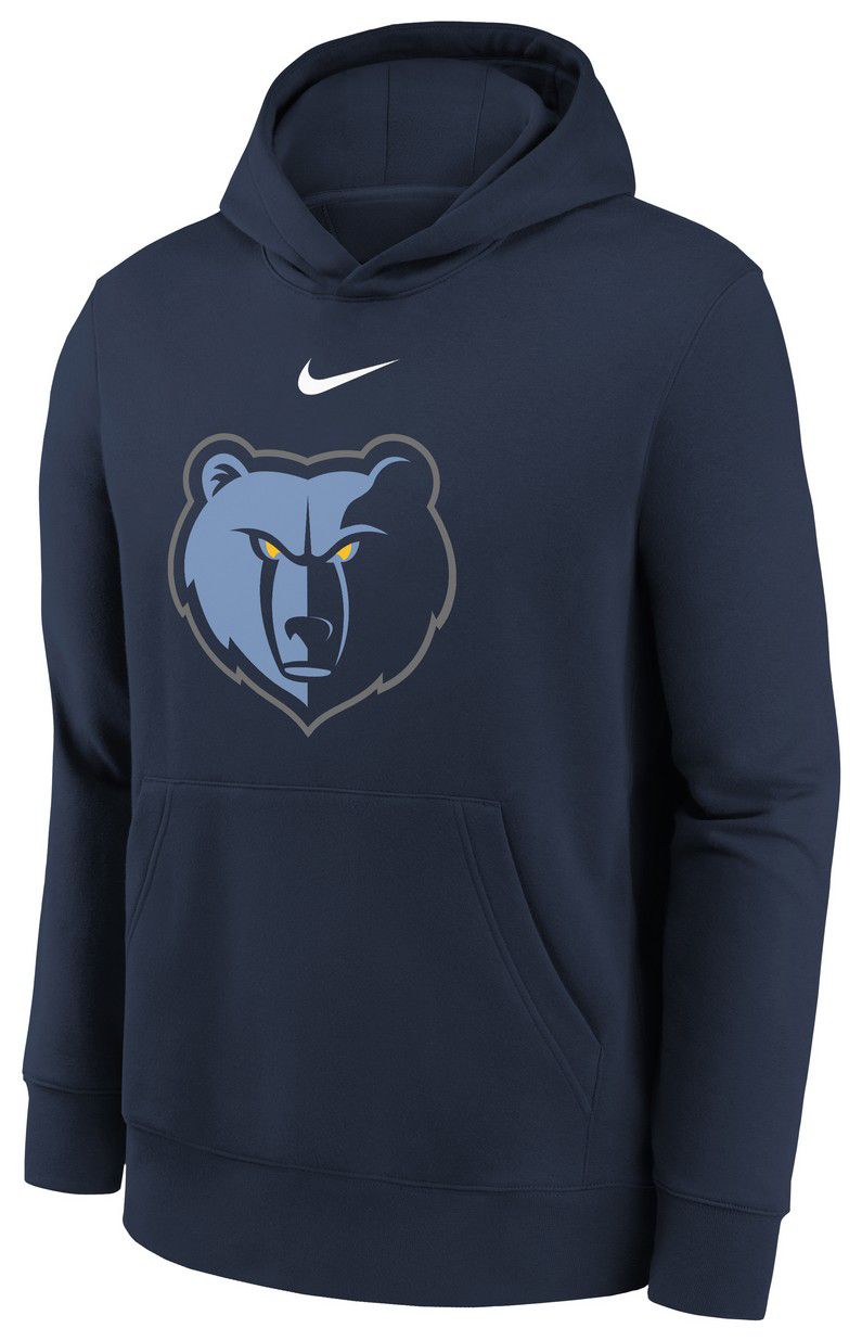 Nike Youth Memphis Grizzlies Navy Club Logo Fleece Pullover Hoodie product image