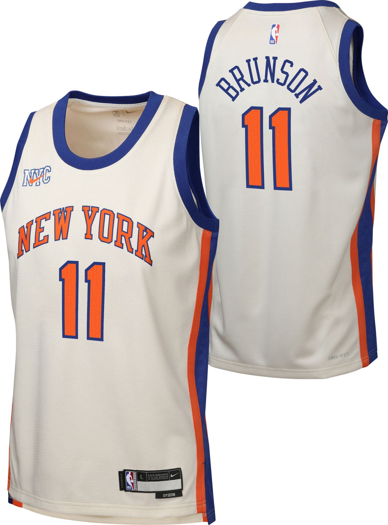 Nike Youth 2025-26 City Edition New York Knicks Jalen Brunson #11 Swingman Jersey product image