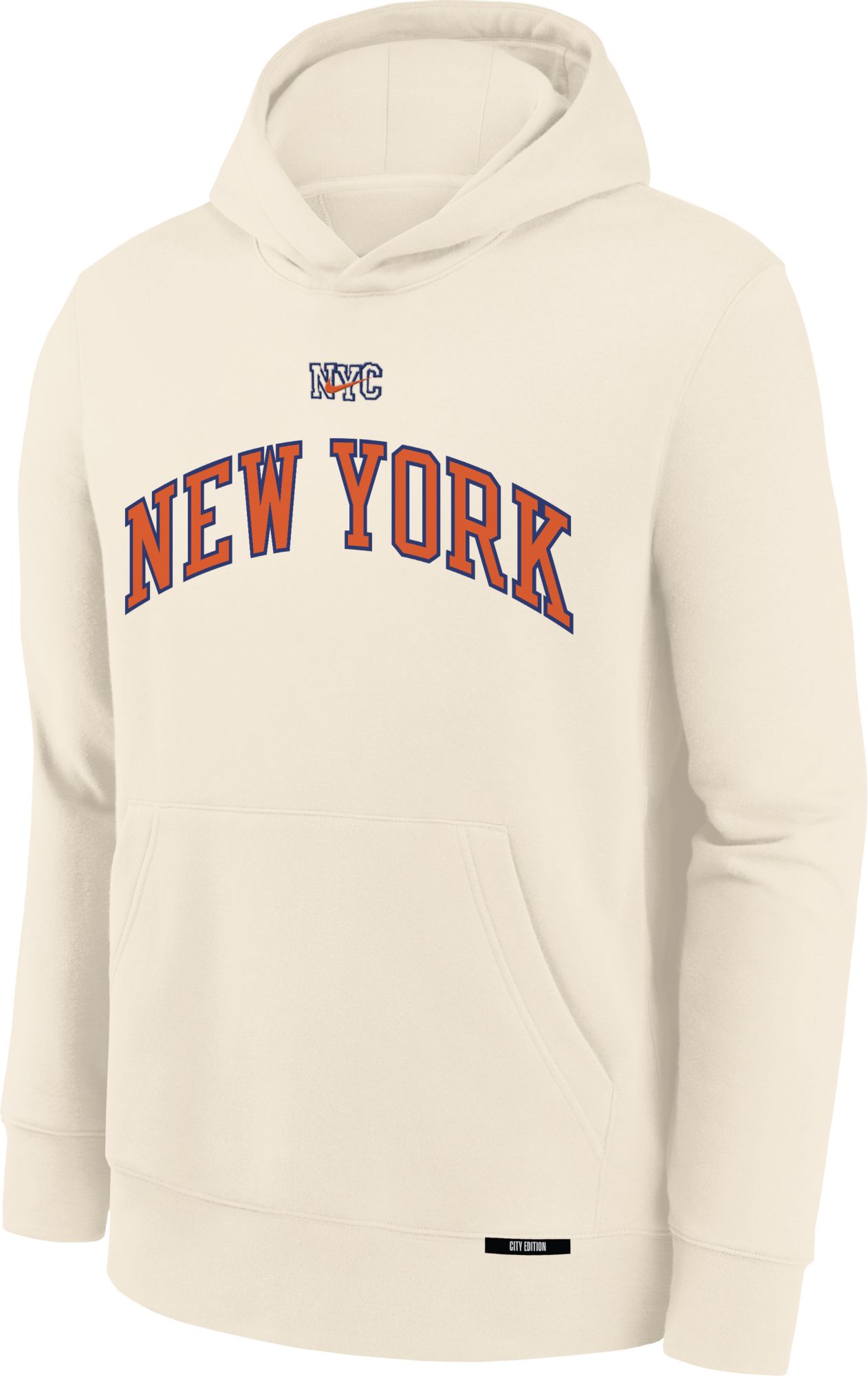 Nike Youth 2025-26 City Edition New York Knicks Club Wordmark Hoodie product image