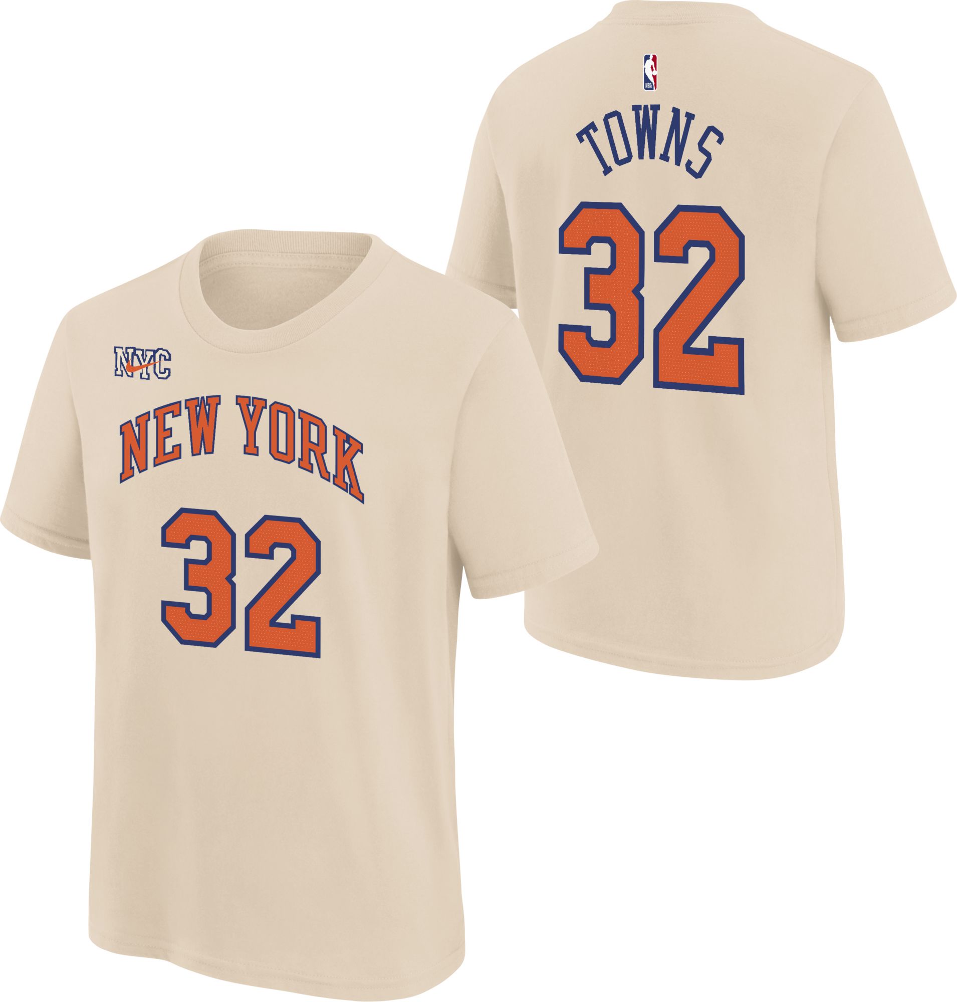 Nike Youth 2025-26 City Edition New York Knicks Karl-Anthony Towns #32 T-Shirt product image