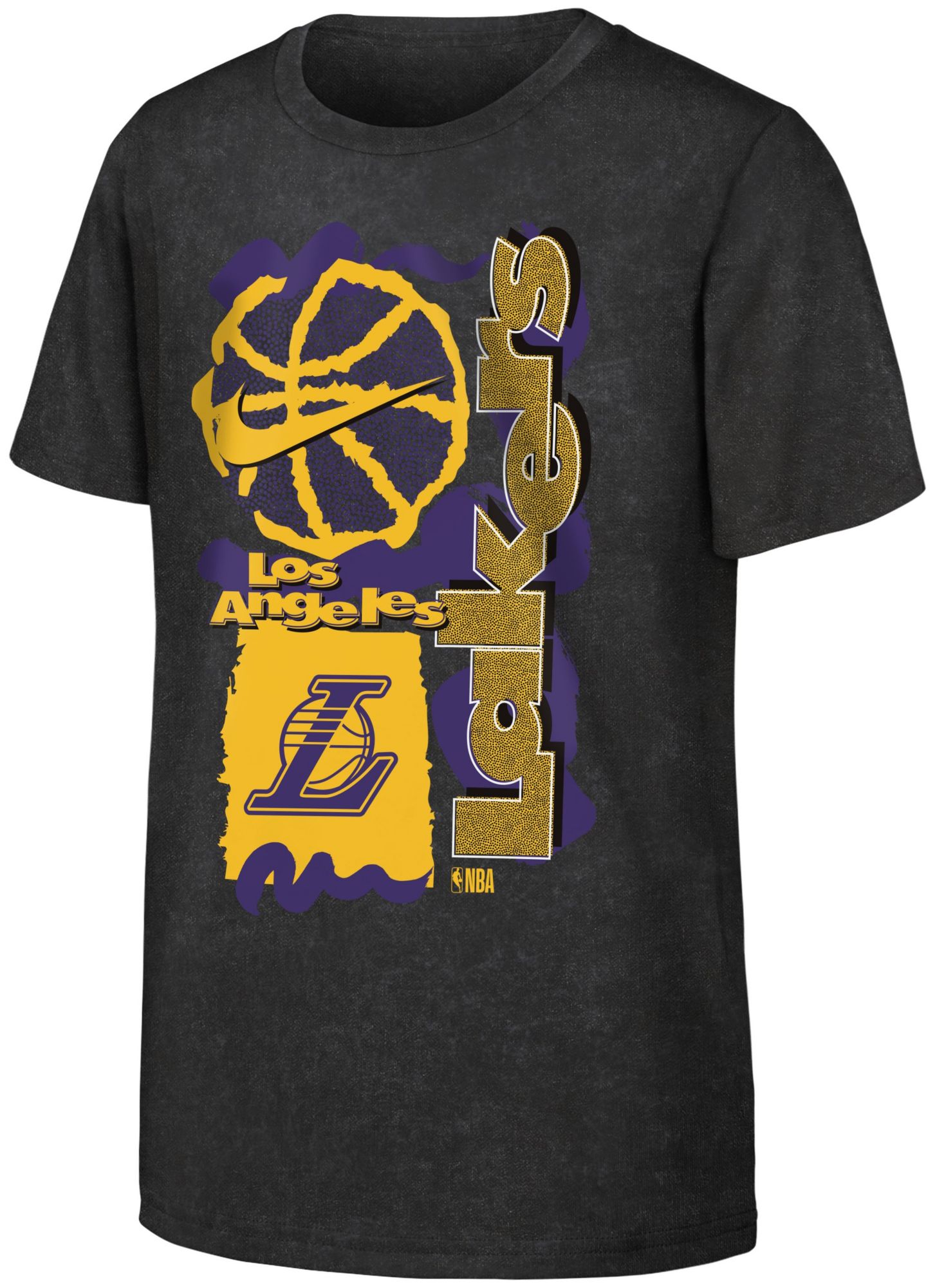 Nike Youth Los Angeles Lakers Black OGC Max 90 Short Sleeve T-Shirt product image