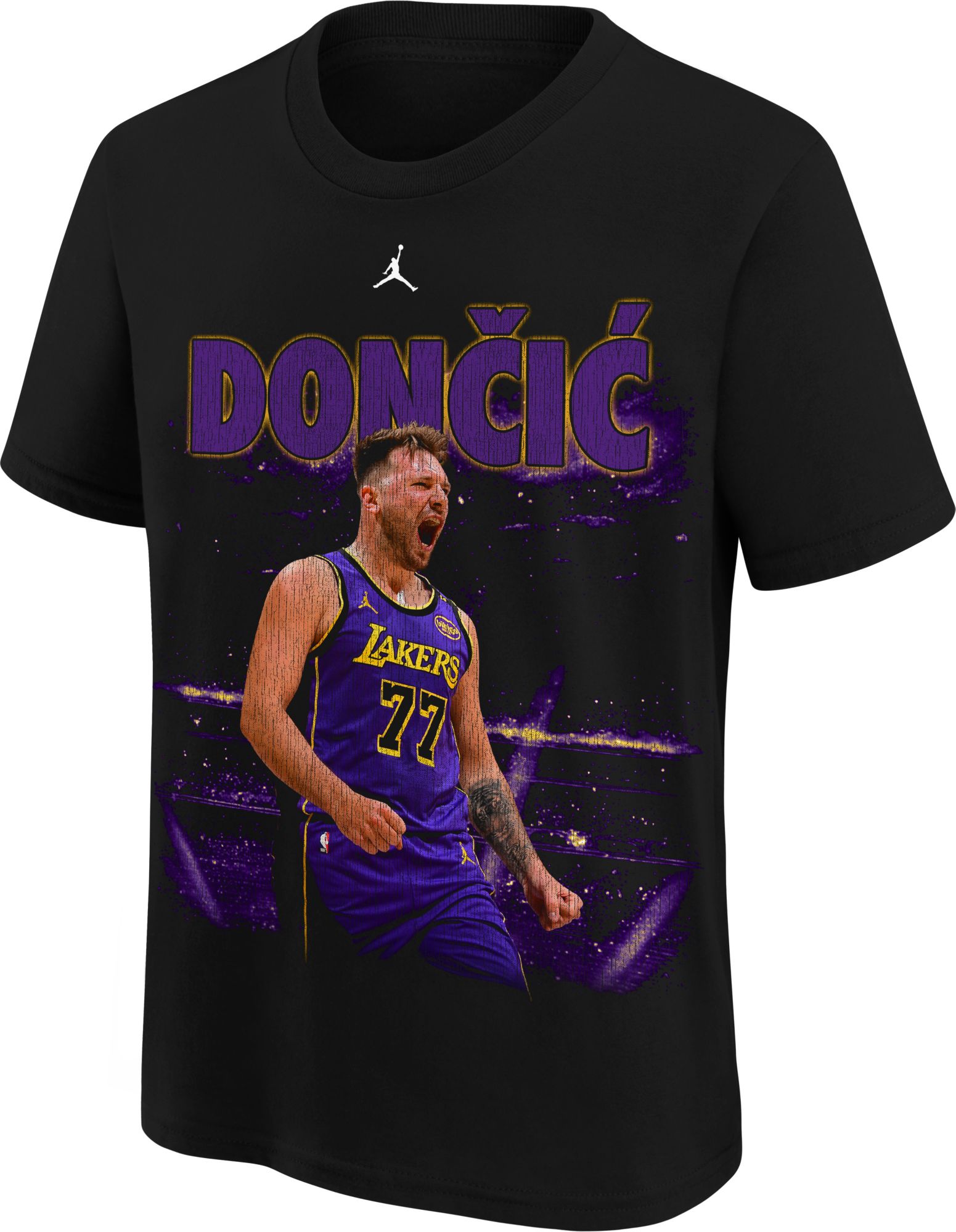 Nike Youth Los Angeles Lakers Luka Doncic #77 New Faces X New Places Black T-Shirt product image