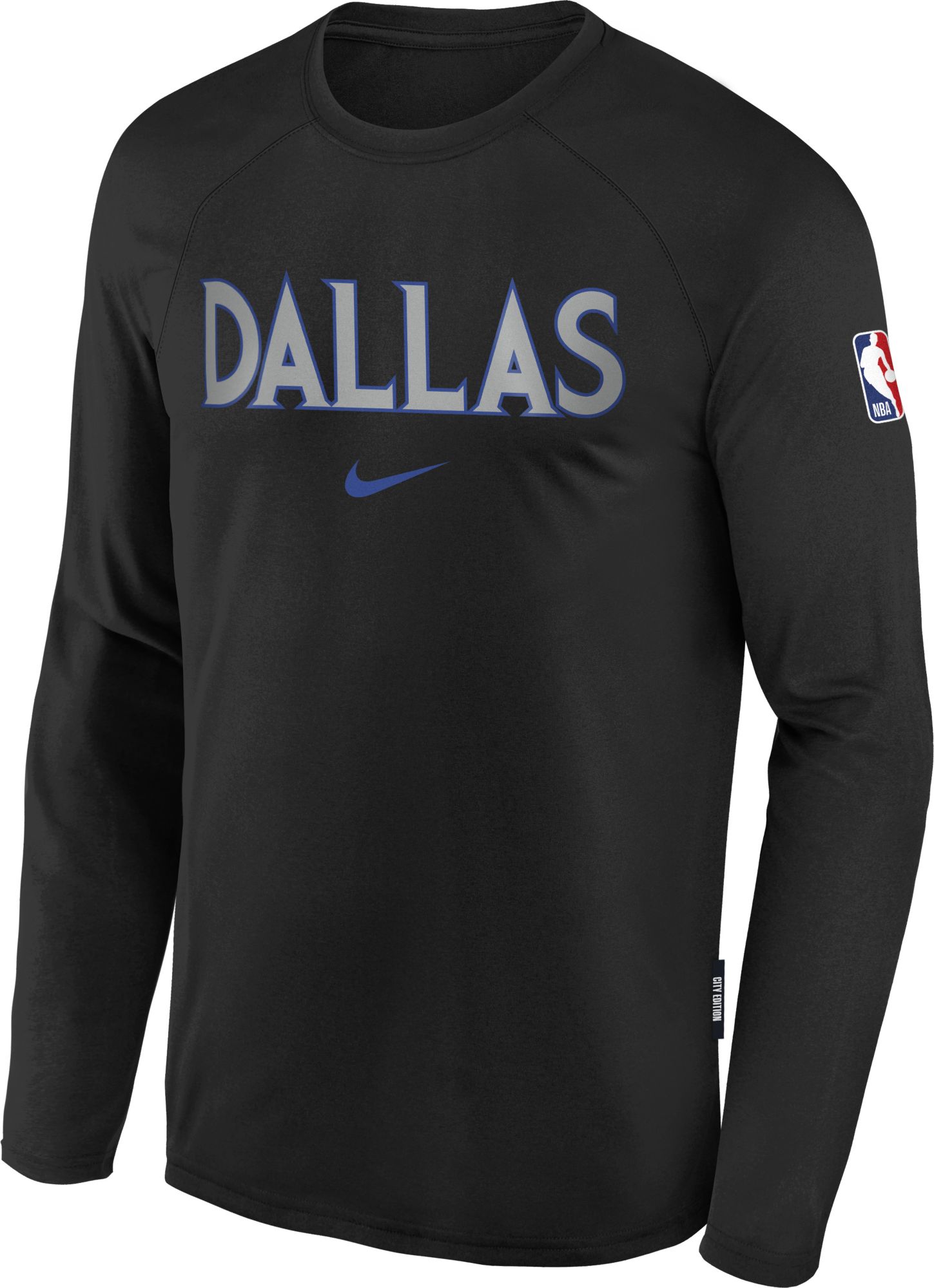 Nike Youth 2025-26 City Edition Dallas Mavericks On Court Pregame Long Sleeve Shirt product image