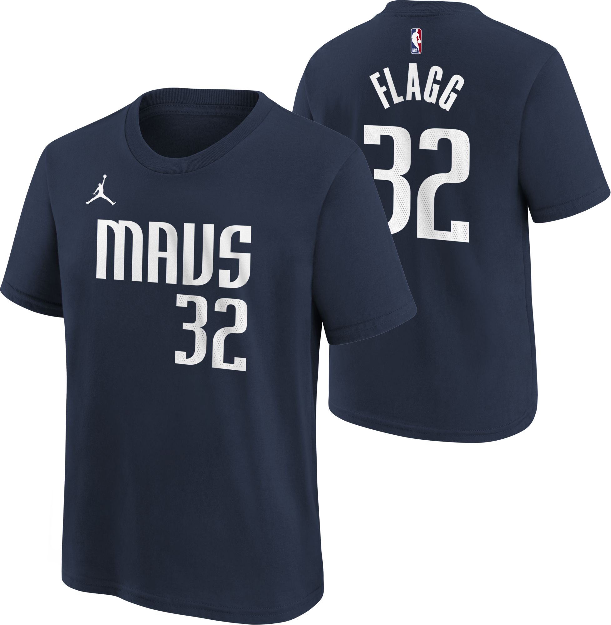 Jordan Youth Dallas Mavericks Cooper Flagg #32 Navy Statement T-Shirt product image