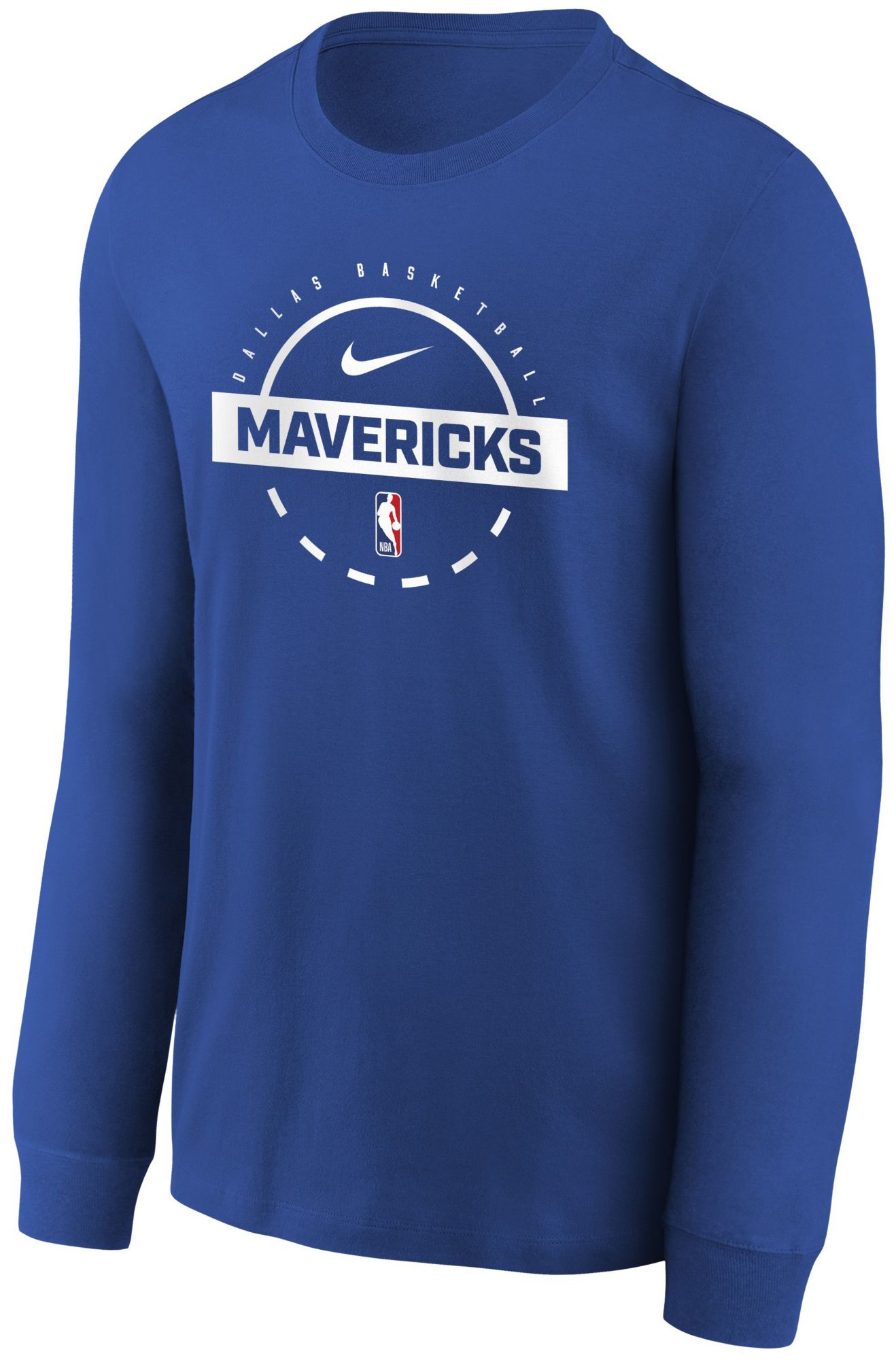 Nike Youth Dallas Mavericks Royal On Court Practice Long Sleeve T-Shirt product image