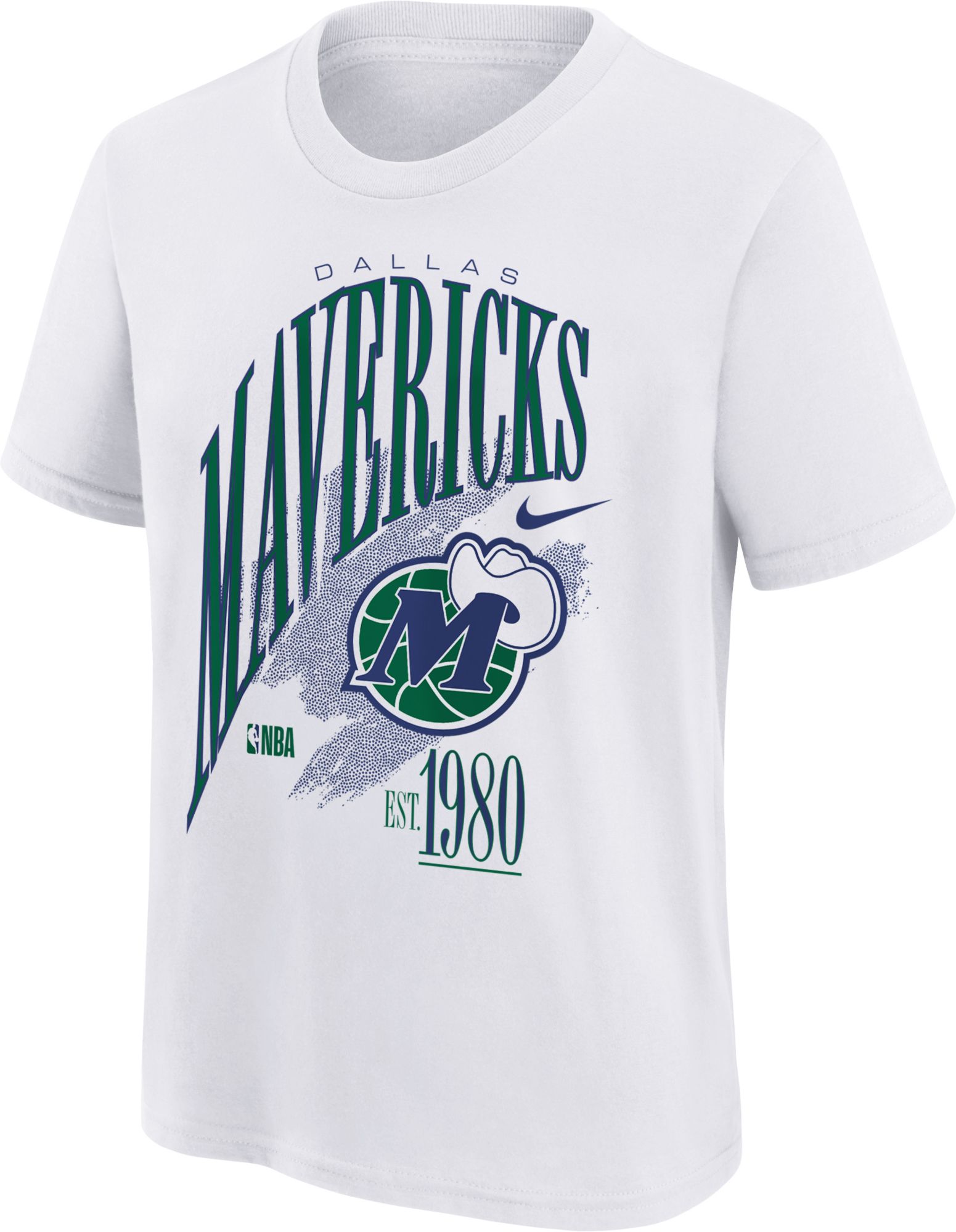 Nike Youth Dallas Mavericks White Hardwood Classics Champs T-Shirt product image