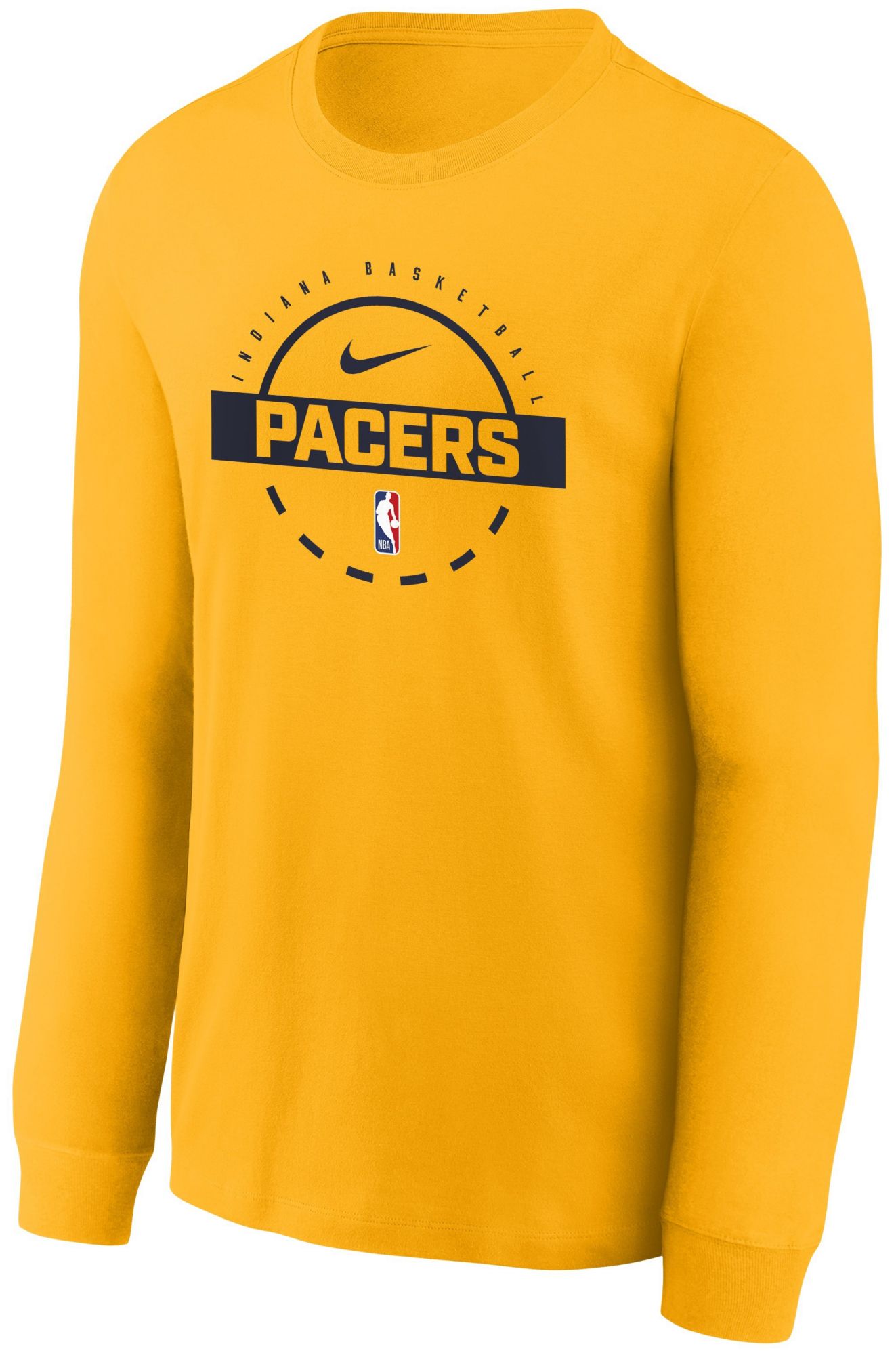 Nike Youth Indiana Pacers Yellow On Court Practice Long Sleeve T-Shirt product image