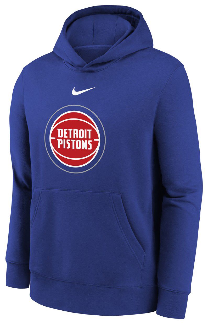 Nike Youth Detroit Pistons Blue Club Logo Fleece Pullover Hoodie product image