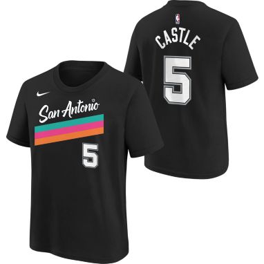 sorry, Nike Youth 2025-26 City Edition San Antonio Spurs Stephon Castle #5 T-Shirt is currently out of stock