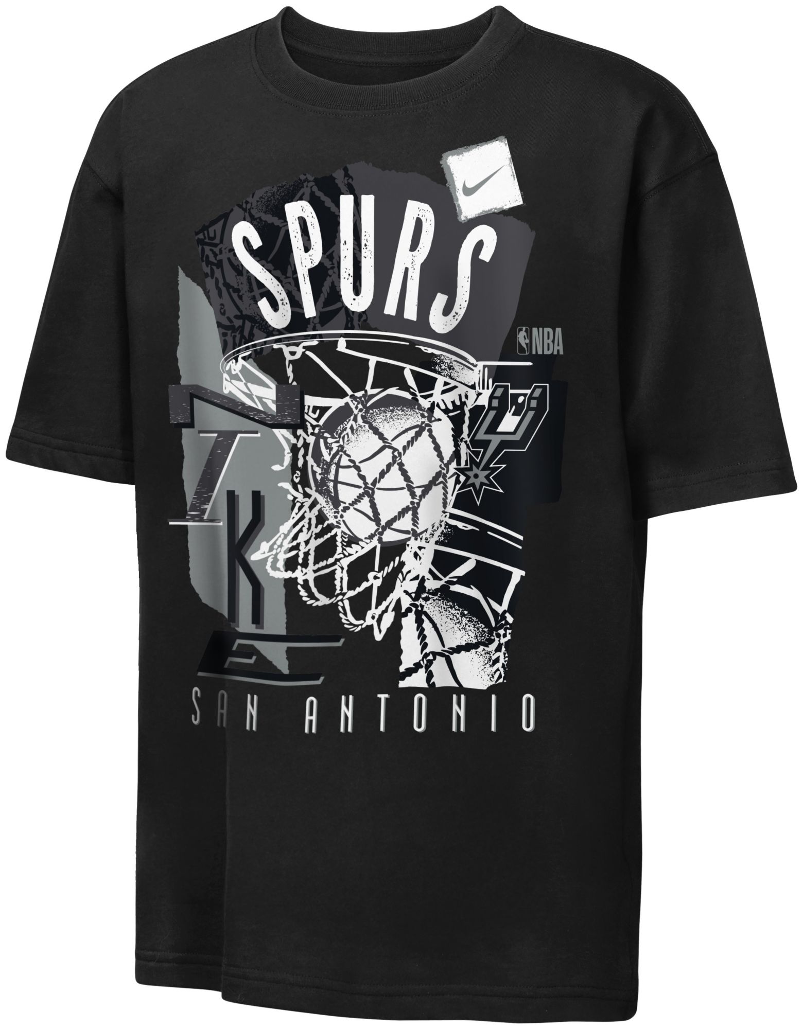Nike Youth San Antonio Spurs Black Vintage T-Shirt product image