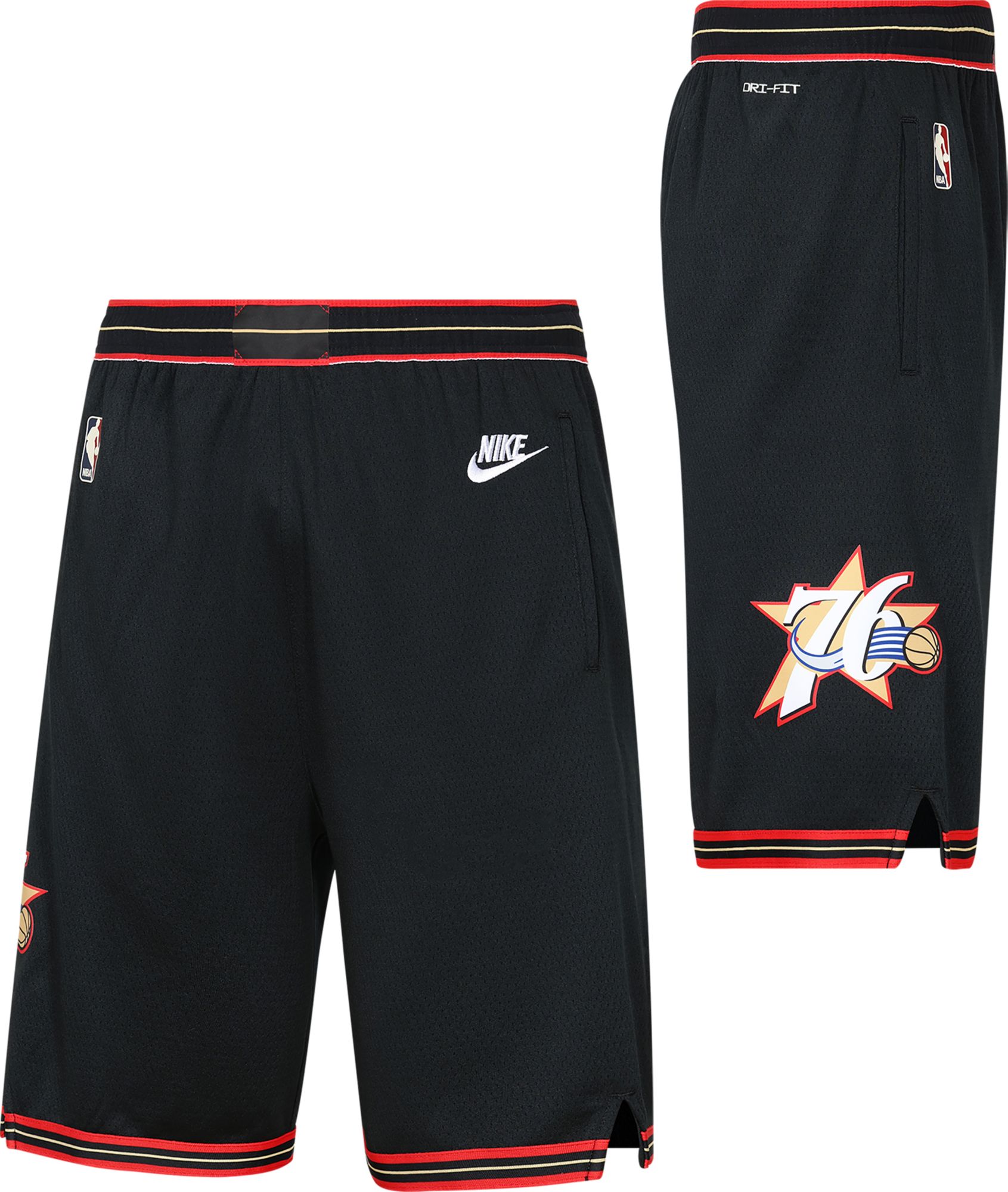 Nike Youth Philadelphia 76ers Black Hardwood Classics Shorts product image