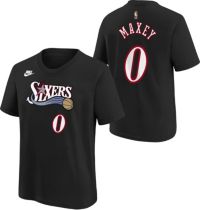 Nike Youth Philadelphia 76ers Tyrese Maxey #0 Black Hardwood