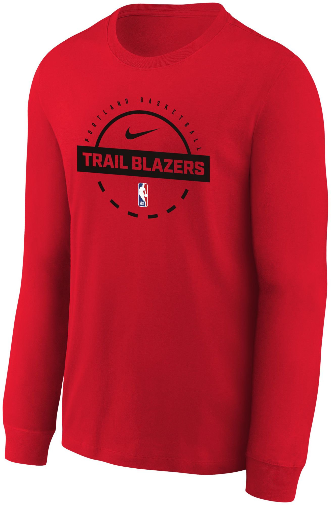 Nike Youth Portland Trail Blazers Red On Court Practice Long Sleeve T-Shirt product image