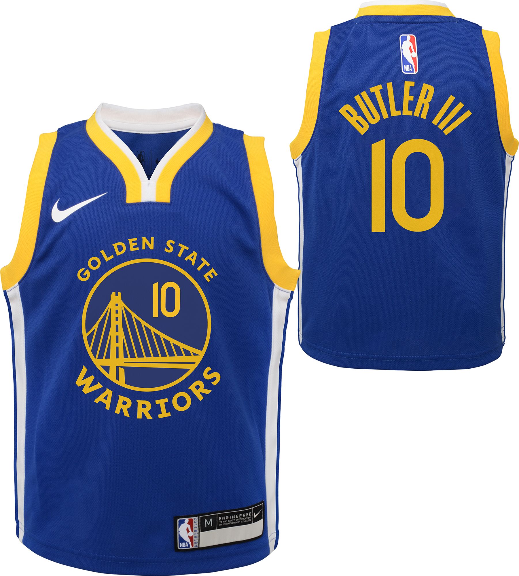 Nike Little Kids' Golden State Warriors Jimmy Butler #10 Blue Swingman Icon Jersey product image