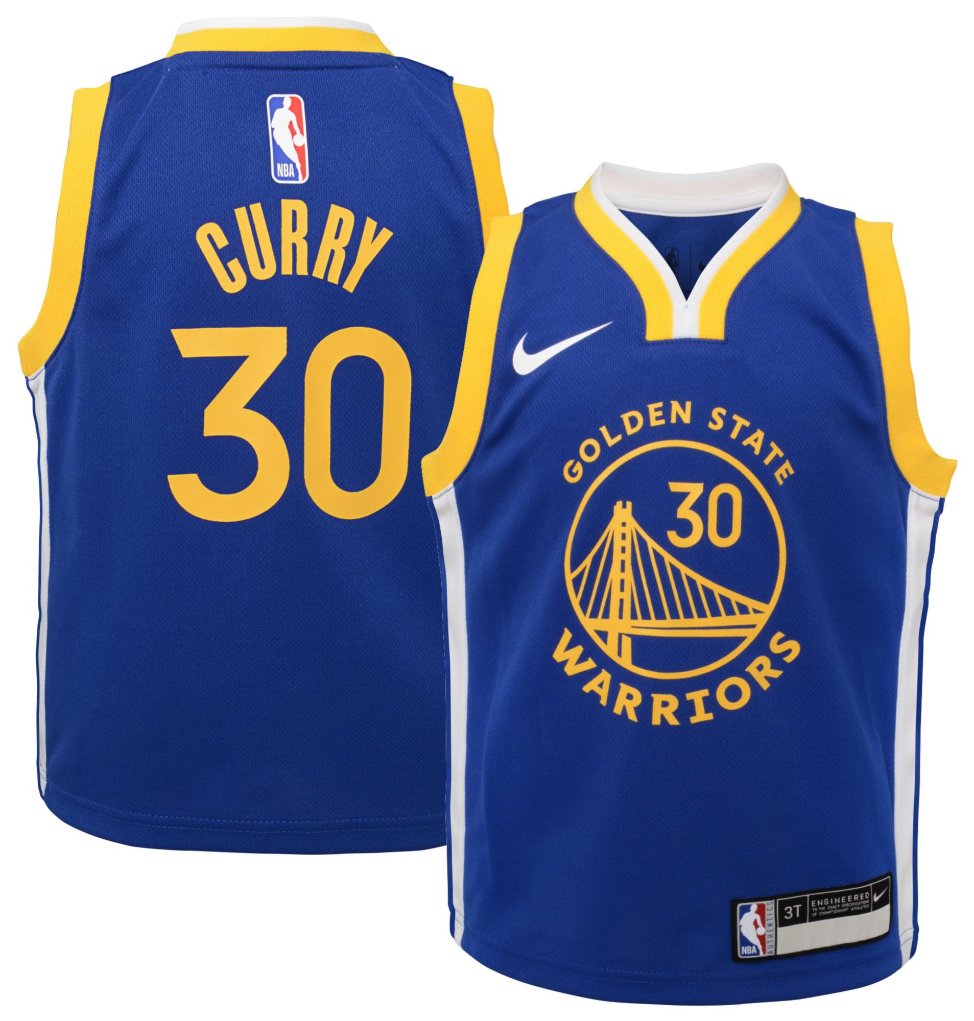 Nike Toddler Golden State Warriors Steph Curry #30 Blue Swingman Icon Jersey product image