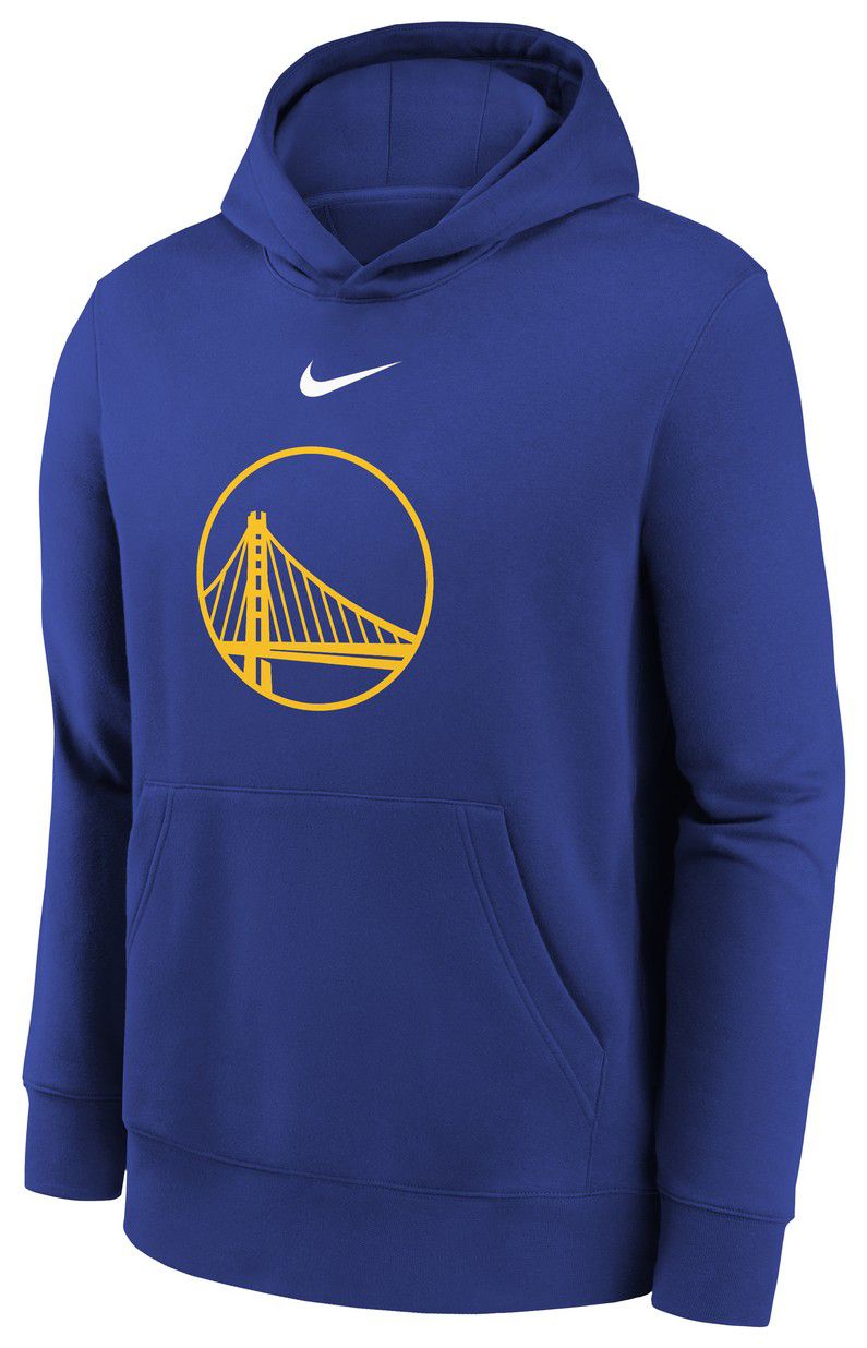 Nike Youth Golden State Warriors Blue Club Logo Fleece Pullover Hoodie product image