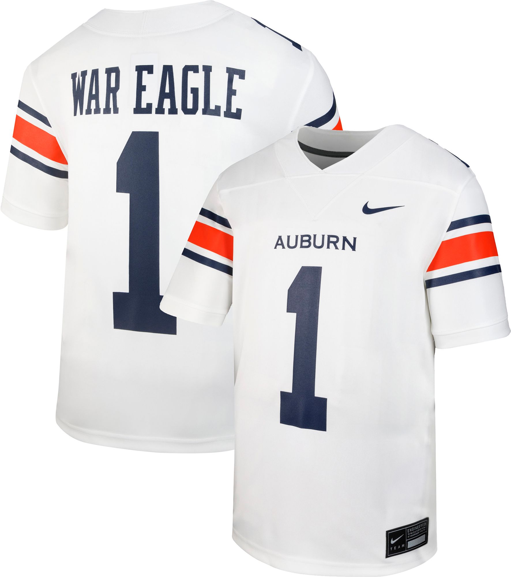 Nike Youth Auburn Tigers White Replica Road Football Jersey product image